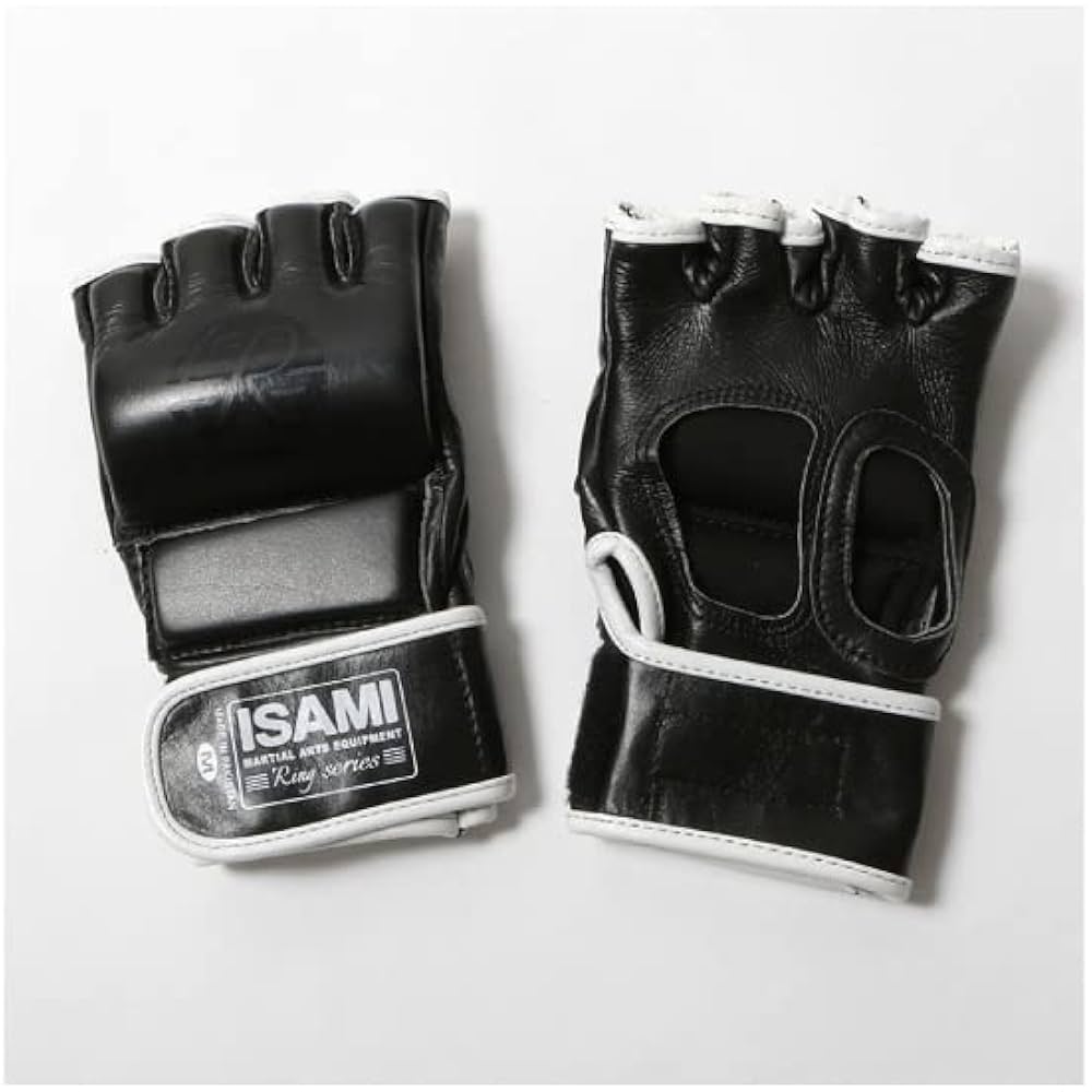 ISAMI 　空手　格闘技　キック　オープンフィンガーグローブ　 黒赤 サイズF Amazon | isami イサミ RS-003 オープンフィンガーグローブ RS